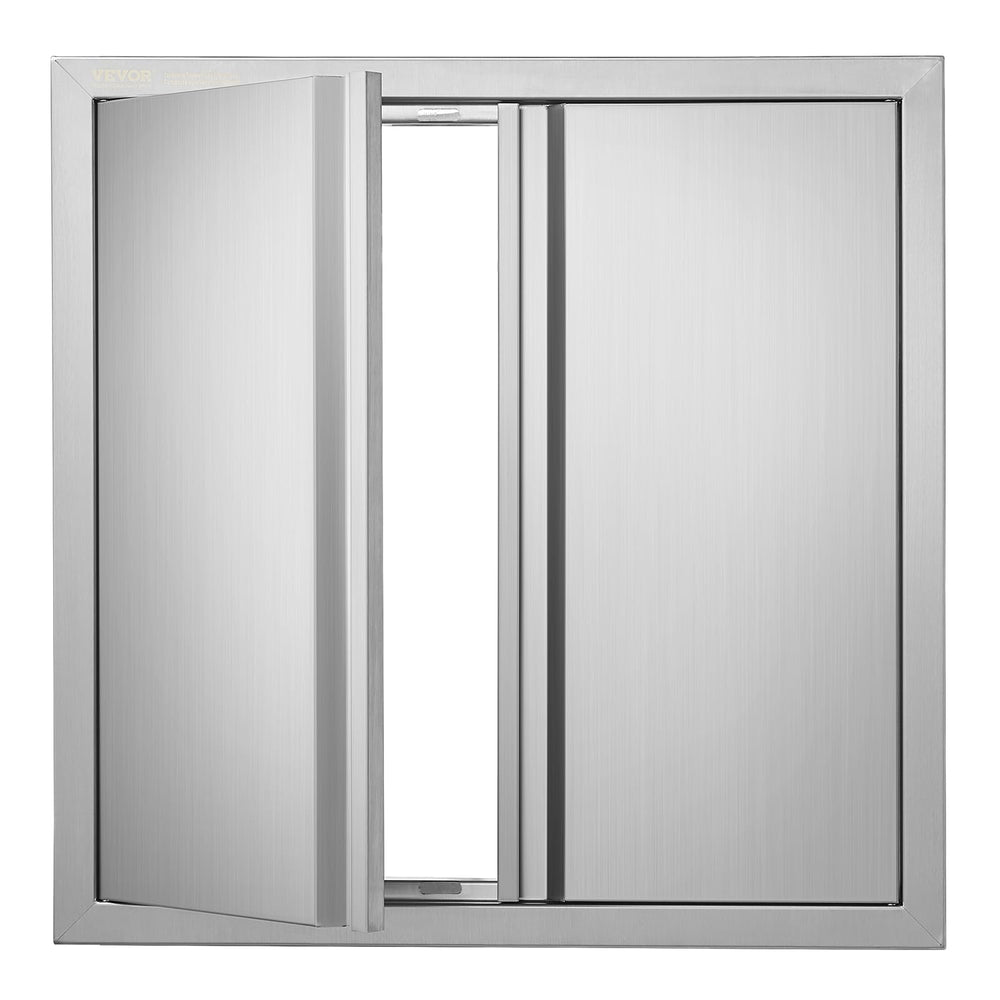 VEVOR front view of 24x24 stainless steel access door showing flush mount and clean finish