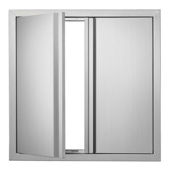 VEVOR front view of 24x24 stainless steel access door showing flush mount and clean finish