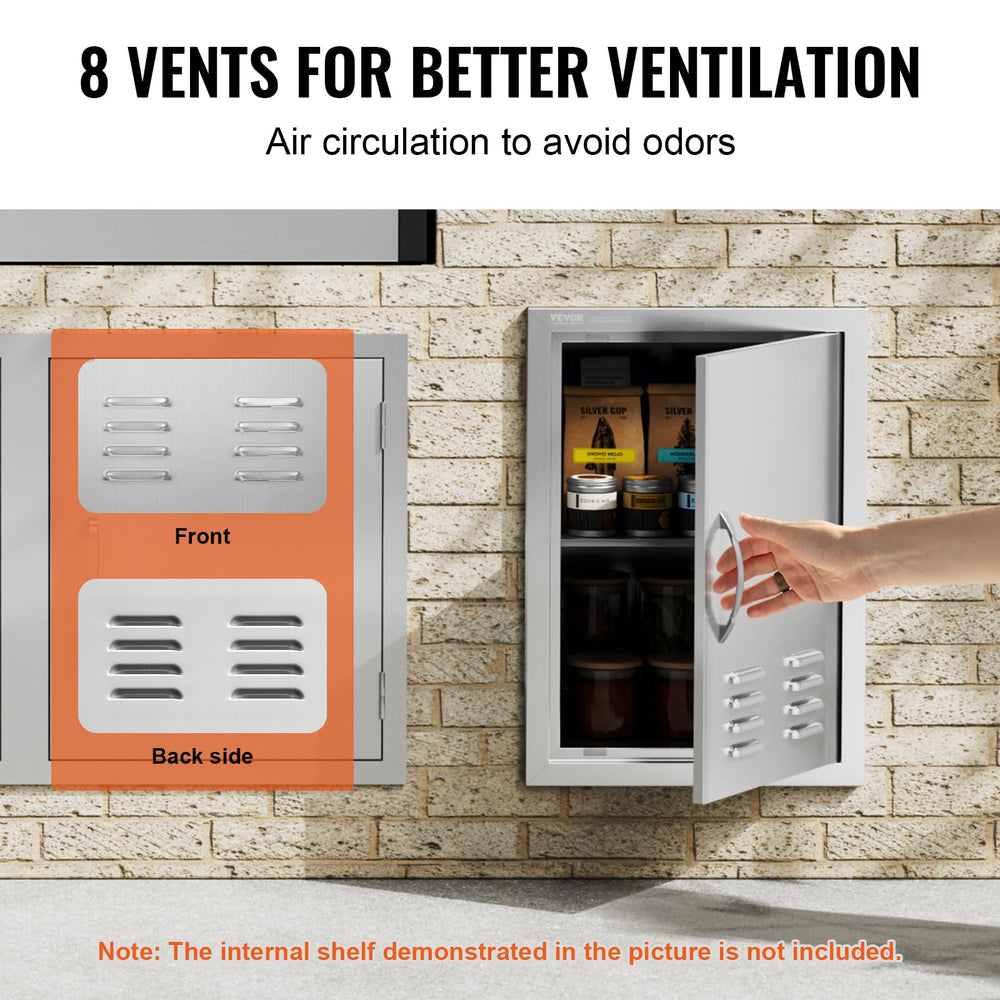 VEVOR reversible hinge mechanism shown for quick left-or-right door conversion