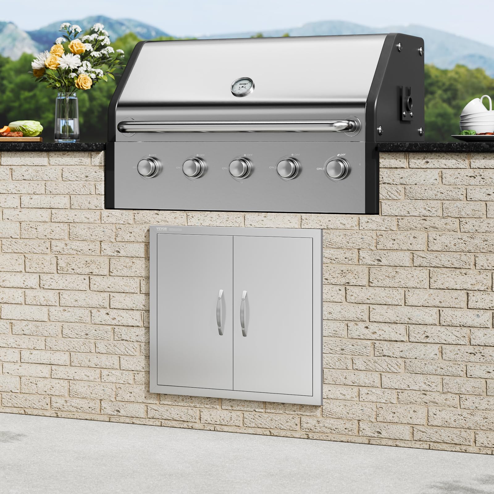 VEVOR removable hinge mechanism enabling quick panel removal and service