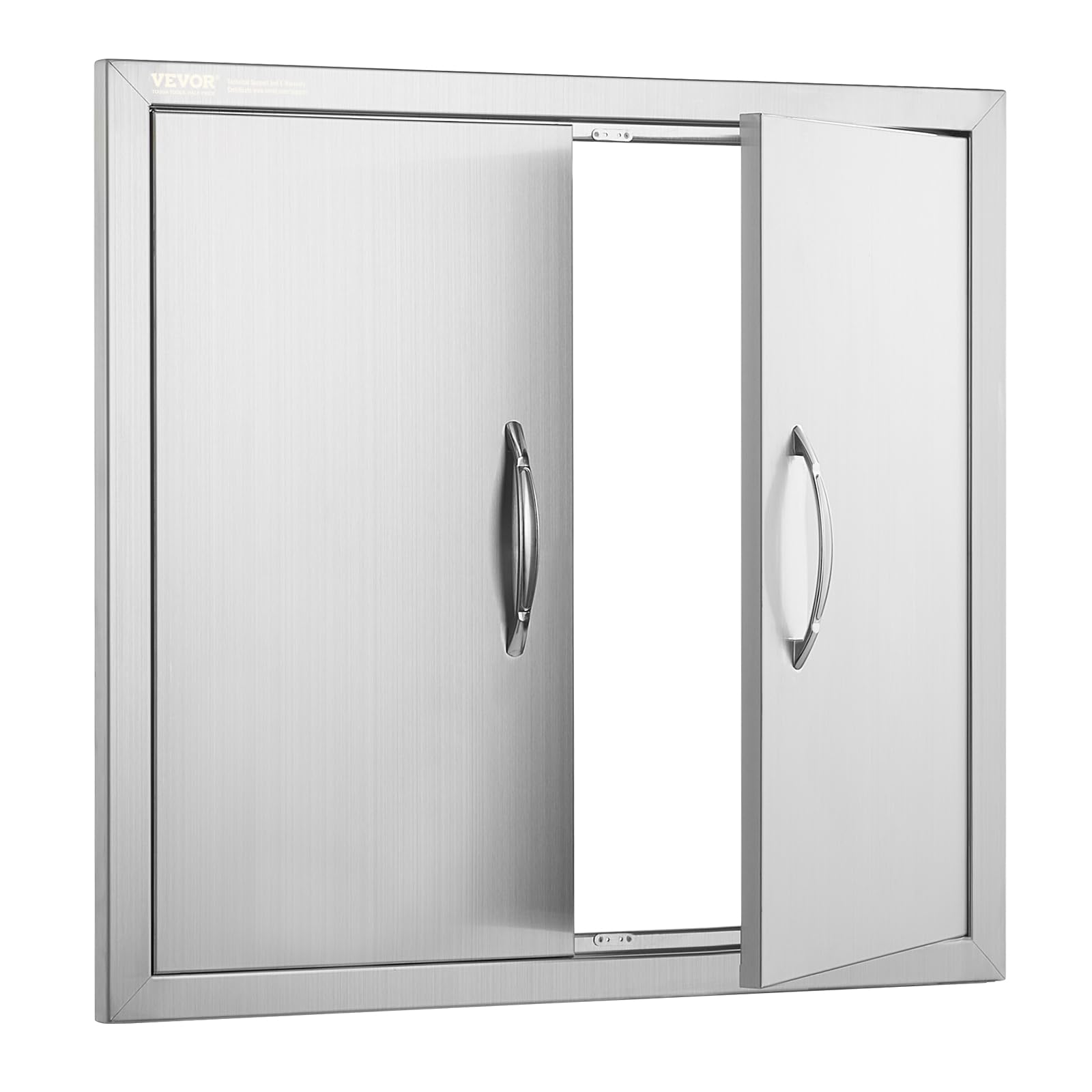 VEVOR door beside common tools demonstrating actual size and scale