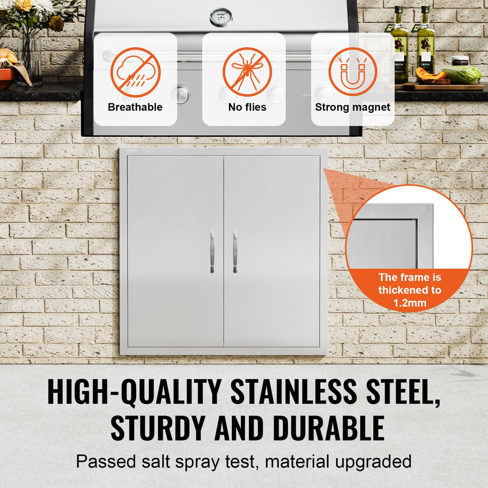VEVOR closed flush-mounted door showcasing seamless installation and tidy appearance
