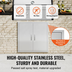 VEVOR closed flush-mounted door showcasing seamless installation and tidy appearance