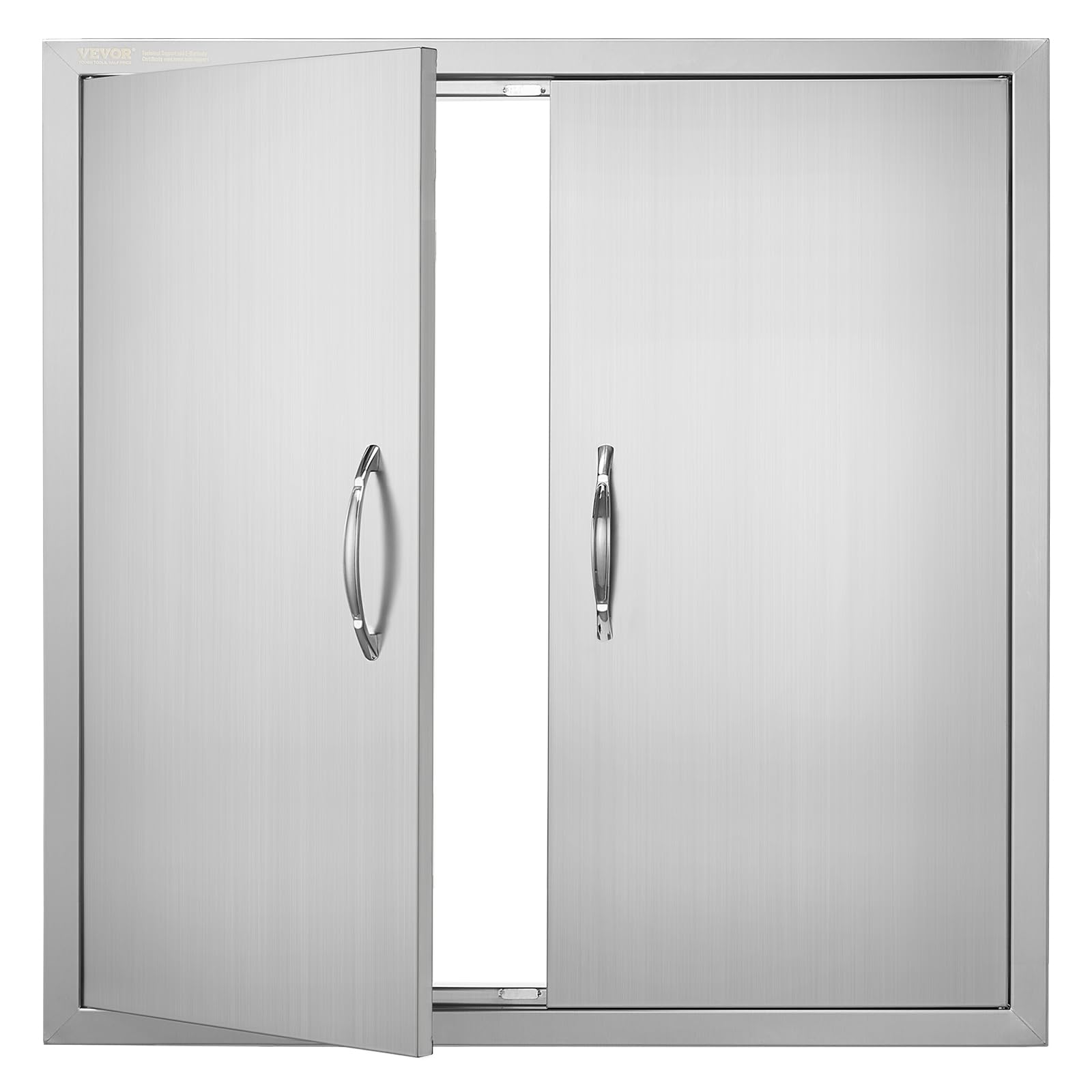 VEVOR front view stainless steel door showing clean flush look and durable finish