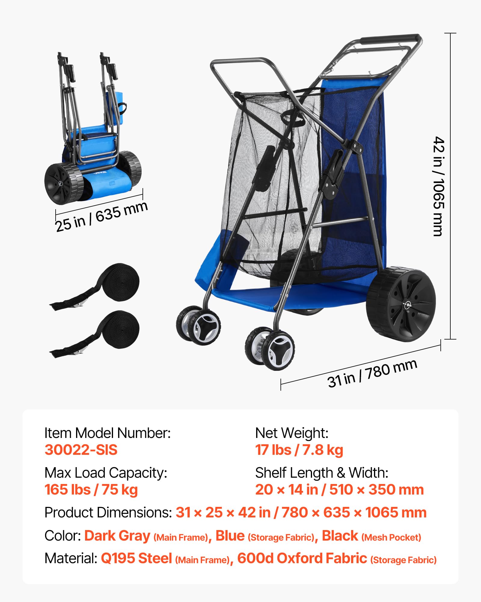 VEVOR frame and joints detail displaying rust-resistant construction benefit