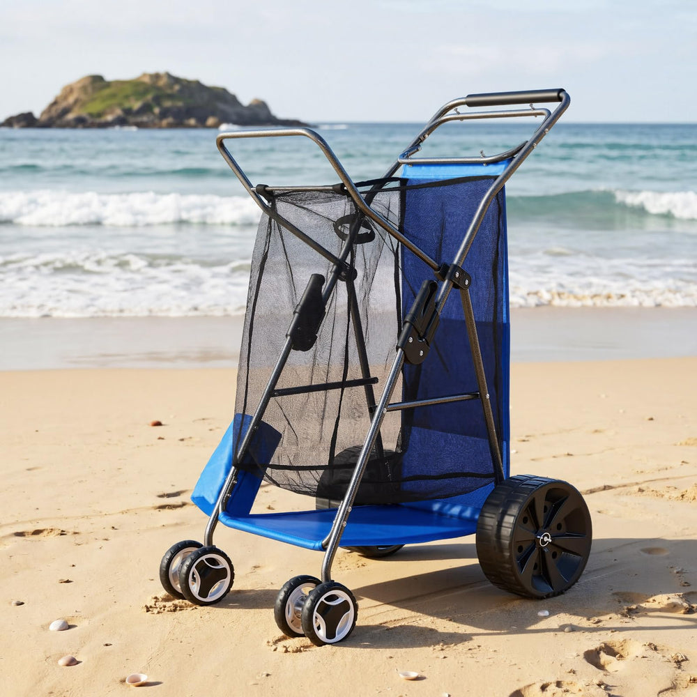 VEVOR cart beside backpack showing scale and 165 lb capacity benefit