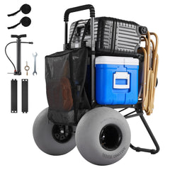 VEVOR front view showing full cart and platform for easy loading