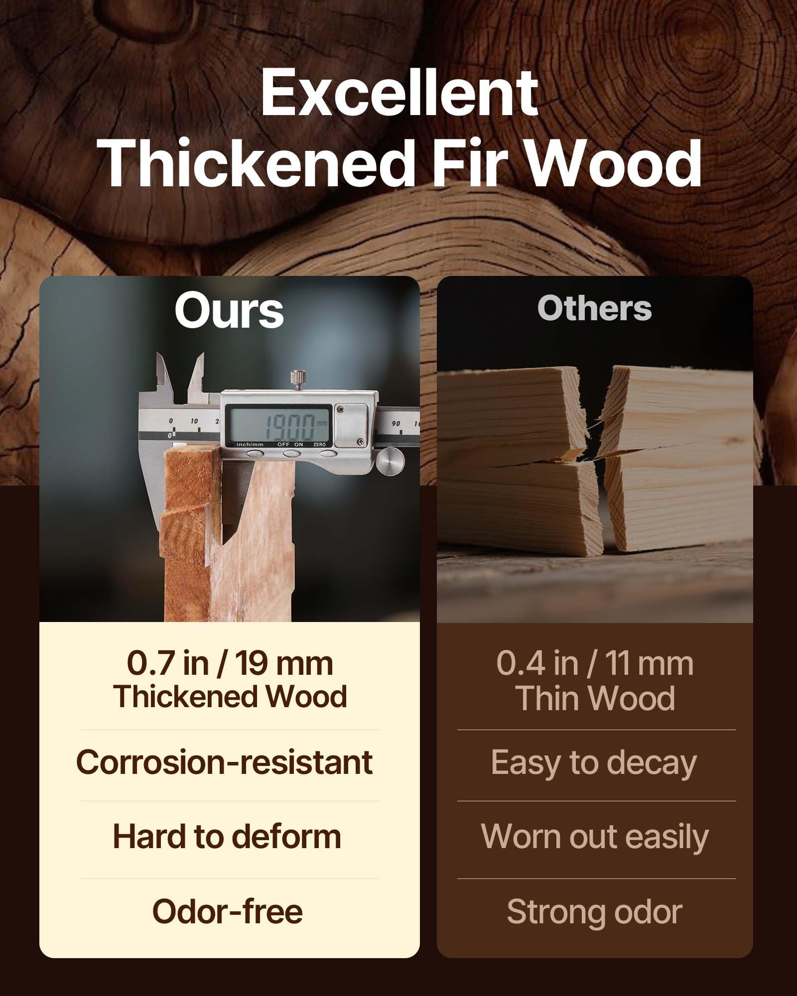 VEVOR beeswax-coated surface texture protecting wood and attracting bees