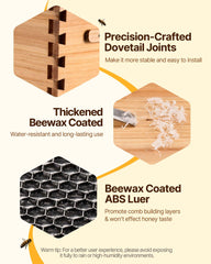 VEVOR close-up beeswax surface offering natural scent and weather resistance