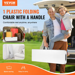 VEVOR closeup side profile of bench demonstrating slim folded footprint benefit