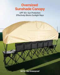 VEVOR side fabric cabinet storing gear and protecting belongings during games