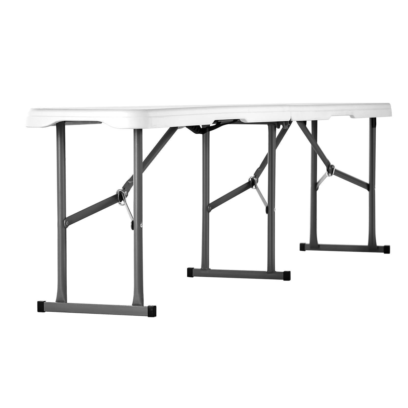 VEVOR coated steel wishbone leg detail showing durable stable support