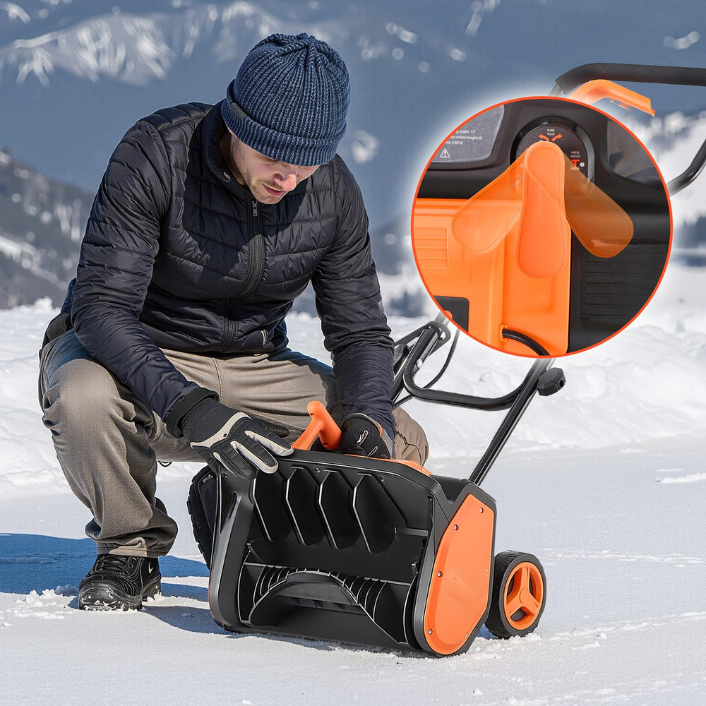 VEVOR blade and scraper close-up to show durable edge for scraping snow