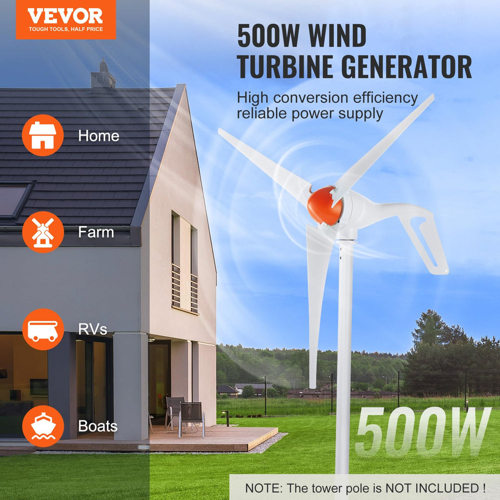 VEVOR close-up of fiberglass nylon blades highlighting durable weatherproof finish