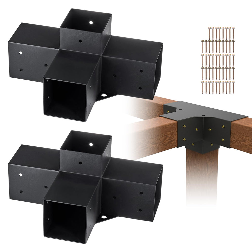 VEVOR bracket front packaging showing 2-pack and included screws for easy install