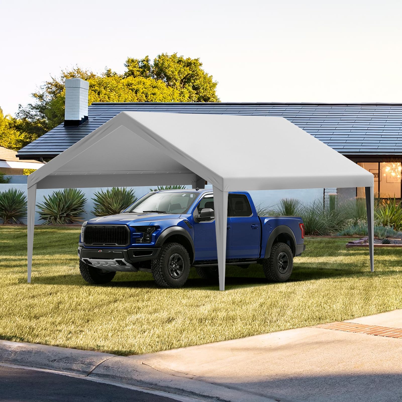 VEVOR canopy used as shade at backyard party creating comfortable shelter