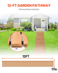 VEVOR close-up of cedar plank texture highlighting natural grain and traction