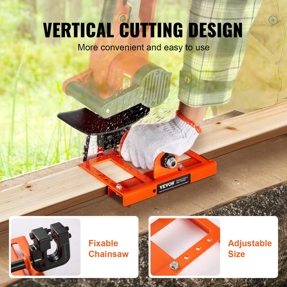 VEVOR adjustment knobs and large washers securing consistent cuts