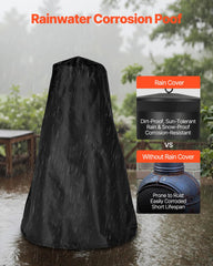 VEVOR chiminea open door with visible flames benefit comfortable ambiance