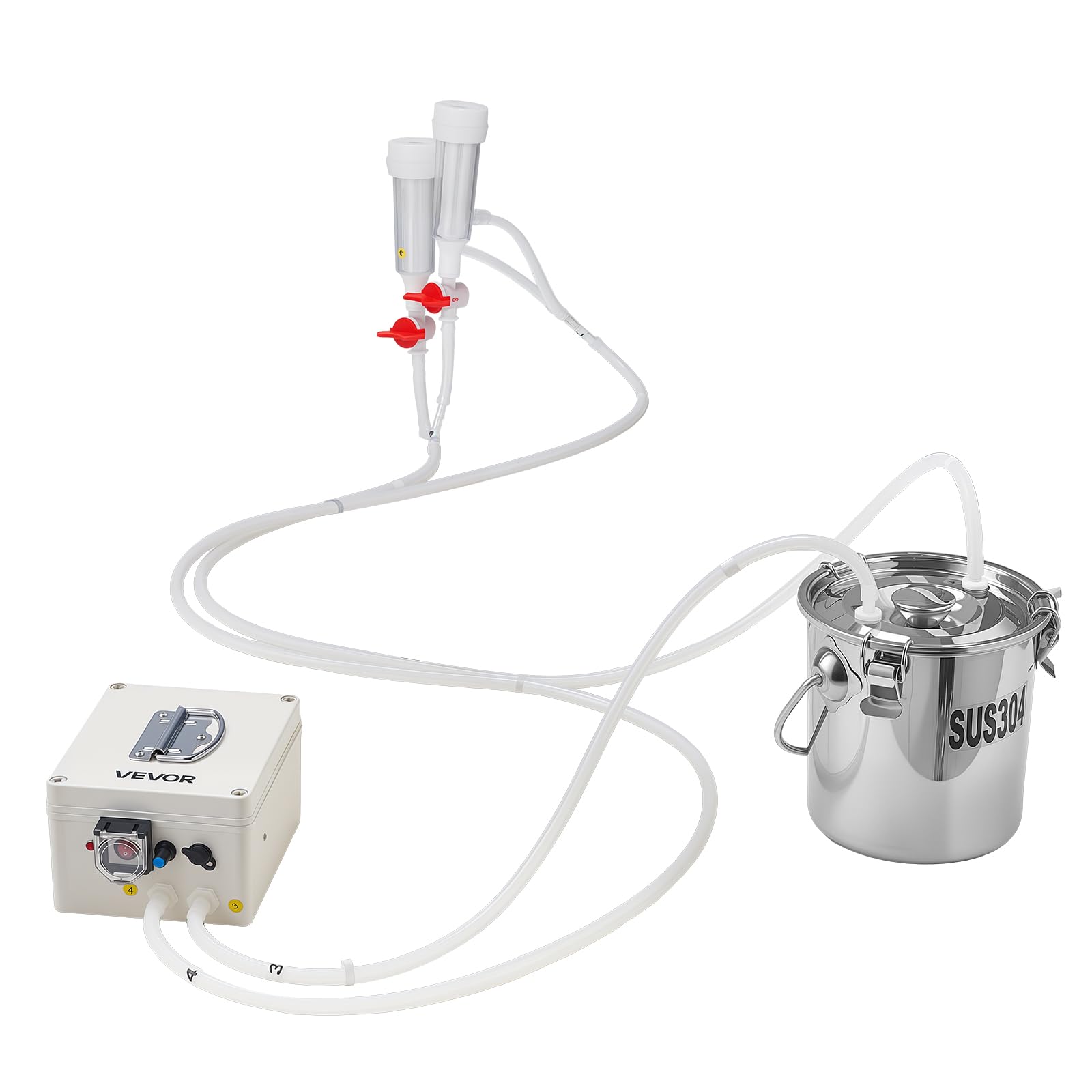 VEVOR disassembled parts for cleaning showing easy maintenance benefit