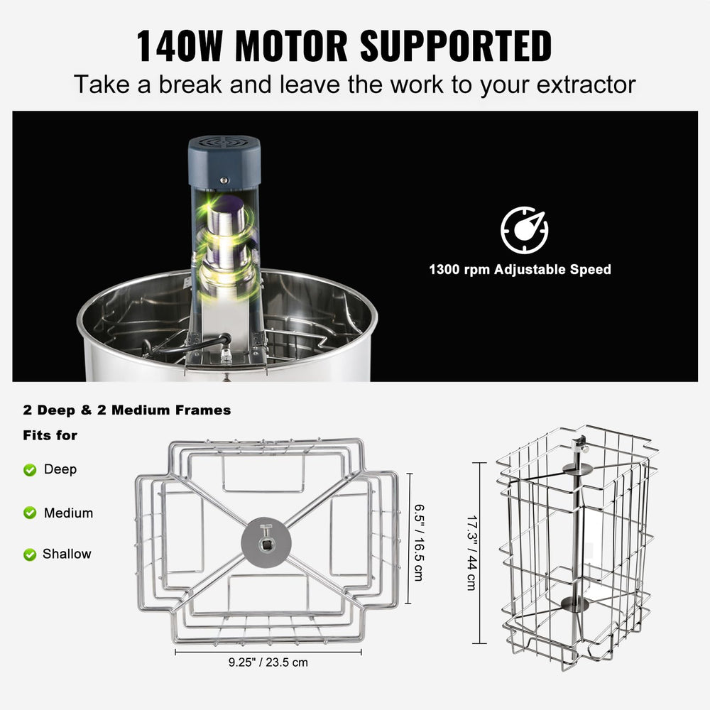 VEVOR clear lid top view showing visible extraction and safer operation