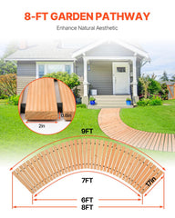 VEVOR close-up of cedar plank texture for natural outdoor look