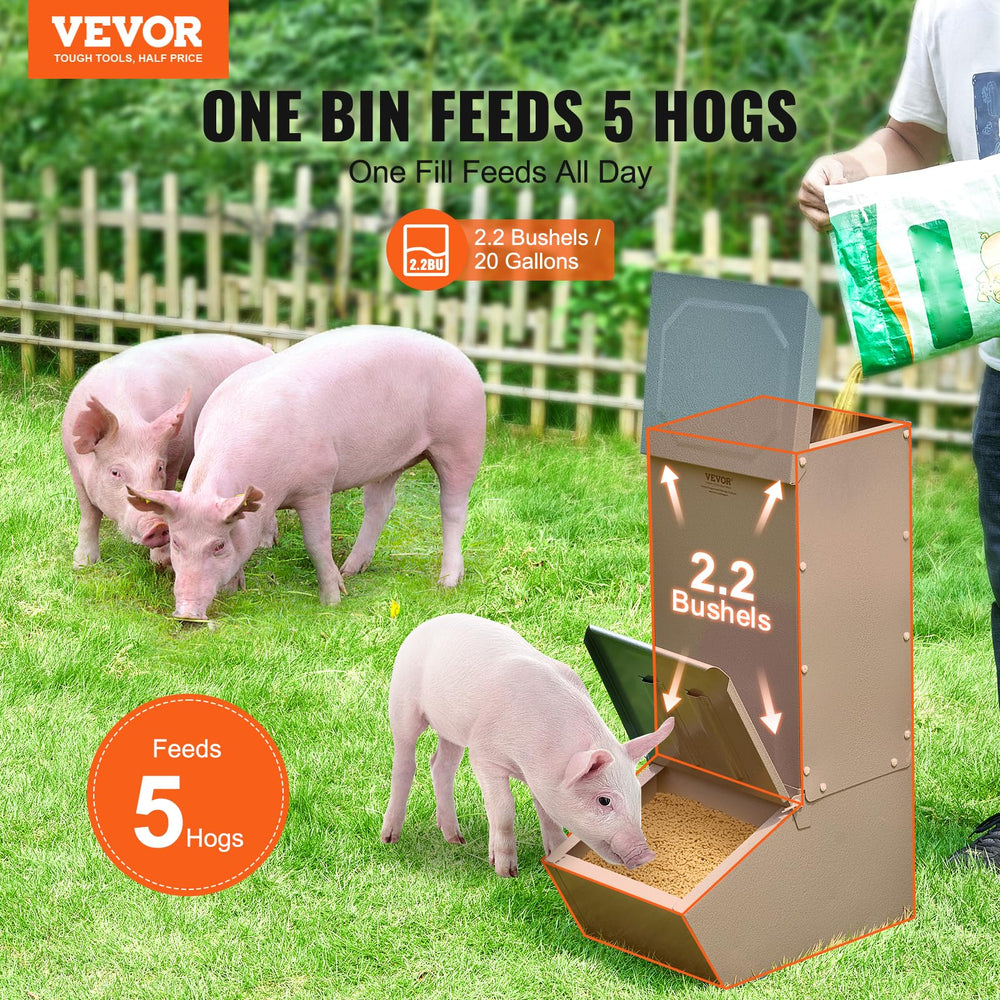 VEVOR close-up rolled edge preventing cuts and protecting pigs