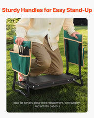 VEVOR close-up of 8-inch EVA seat pad offering cushioned knee support