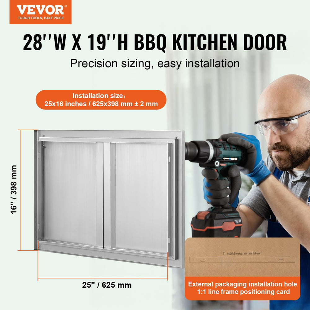 VEVOR close-up of stainless texture highlighting rust resistance and easy cleaning