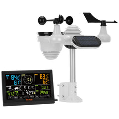 VEVOR console front display showing clear color data and readable forecast
