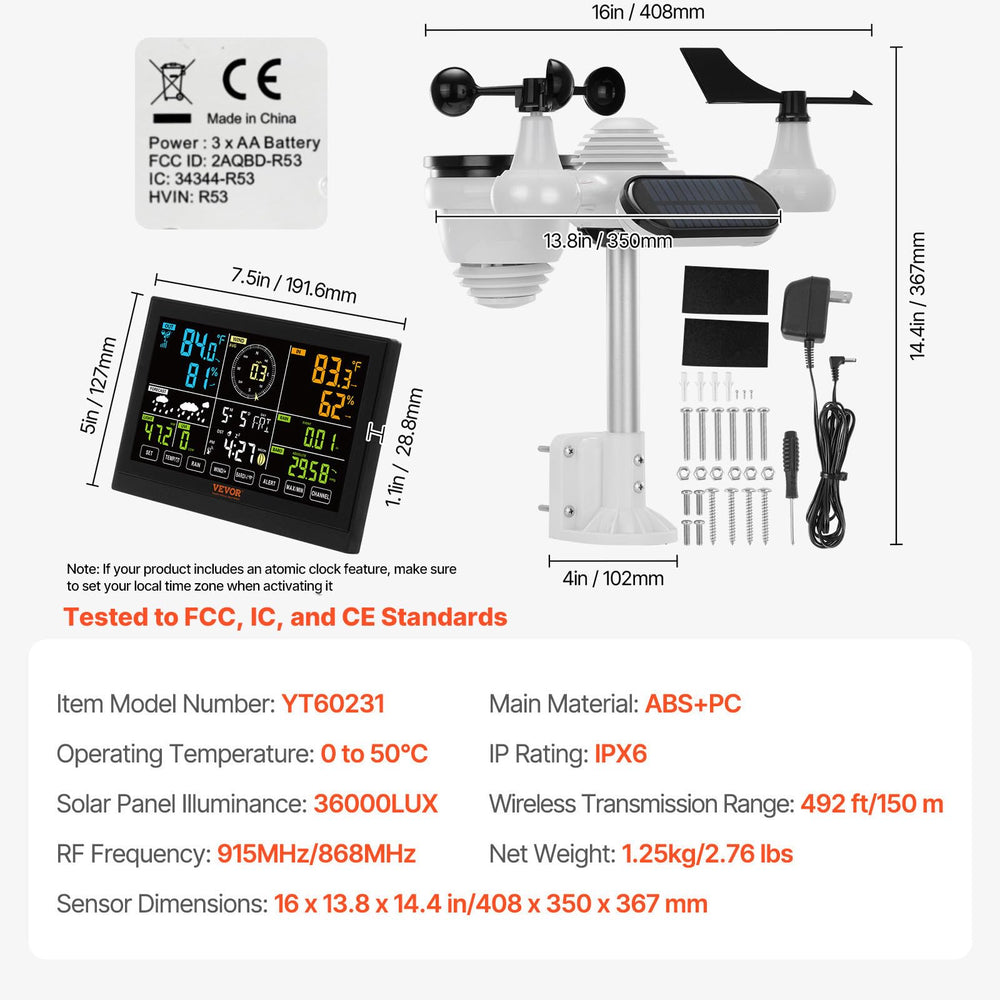 VEVOR console side ports and adapter showing easy powered setup
