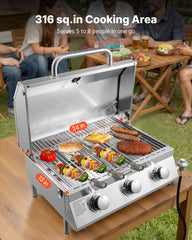 VEVOR control panel with knobs and thermometer offering precise temperature control benefit