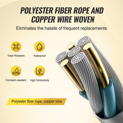 VEVOR visible copper strands inside polywire demonstrating reliable conductivity