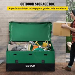 VEVOR open lid revealing large 230-gallon interior for cushions and gear