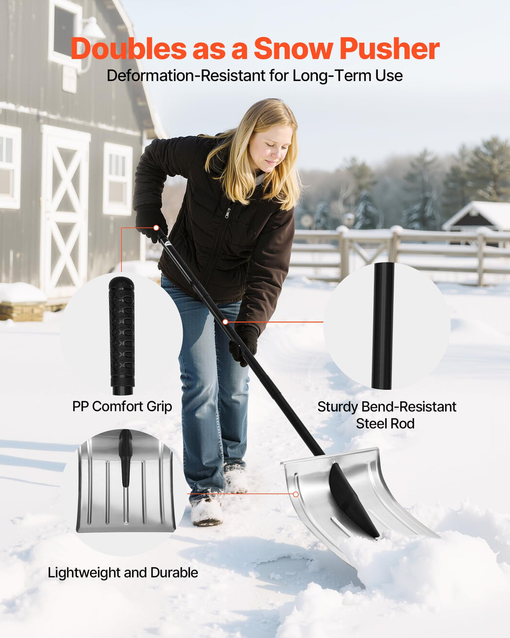 VEVOR disassembled compact pieces for easy transport and storage