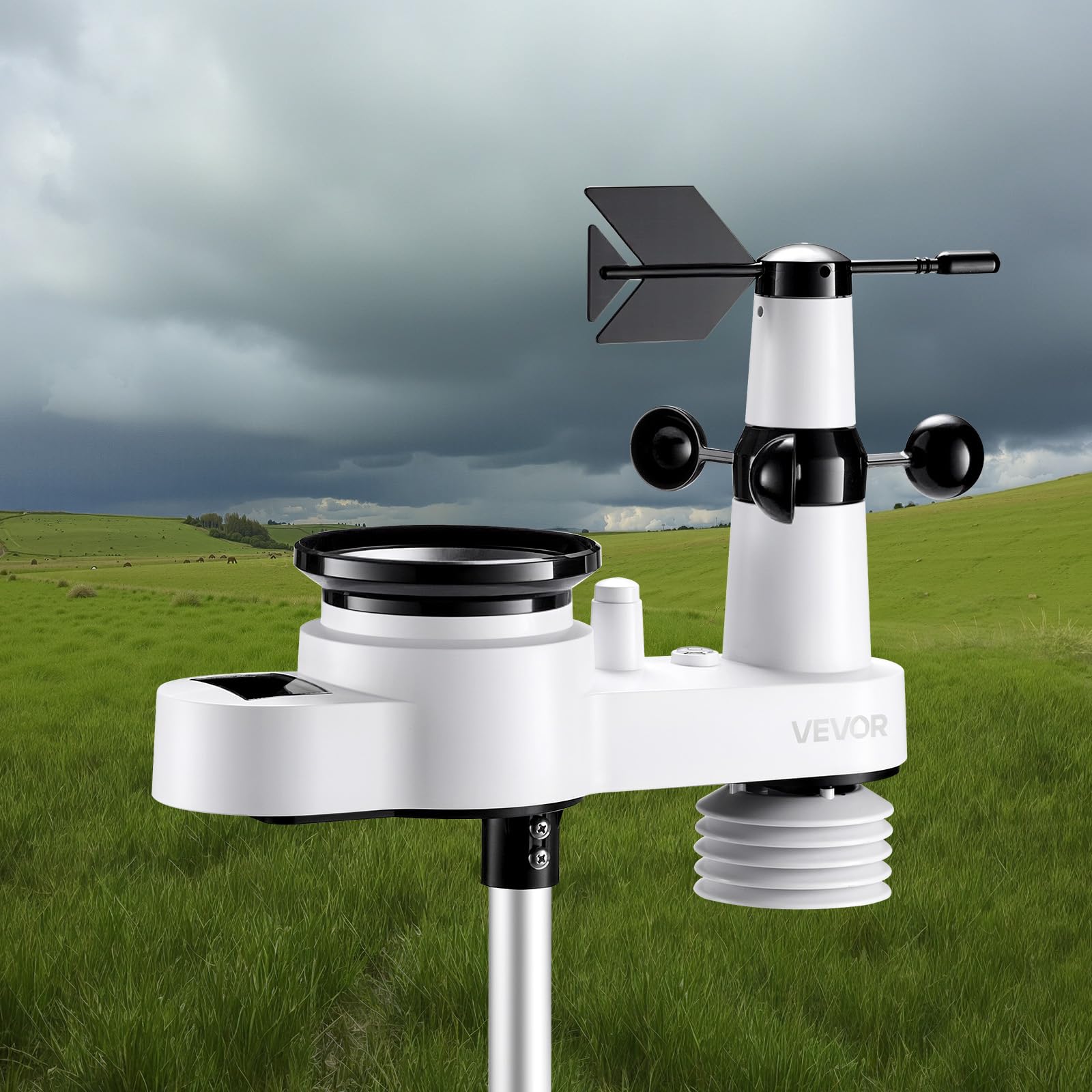 VEVOR display with full data layout showing comprehensive local forecasts benefit