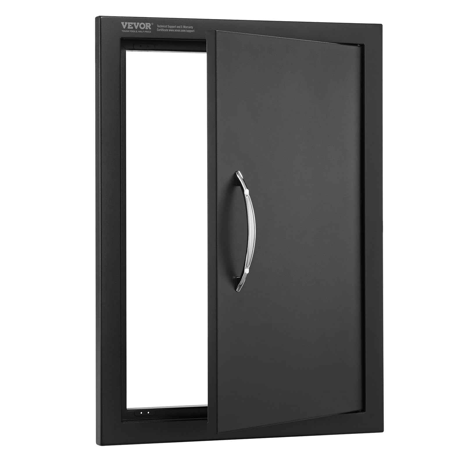 VEVOR door installed in backyard setting showing tidy grilling station