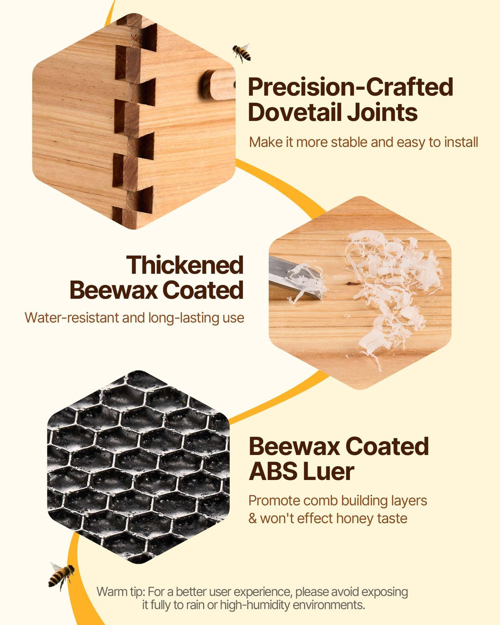 VEVOR dovetail joint detail demonstrating solid assembly and long-lasting strength