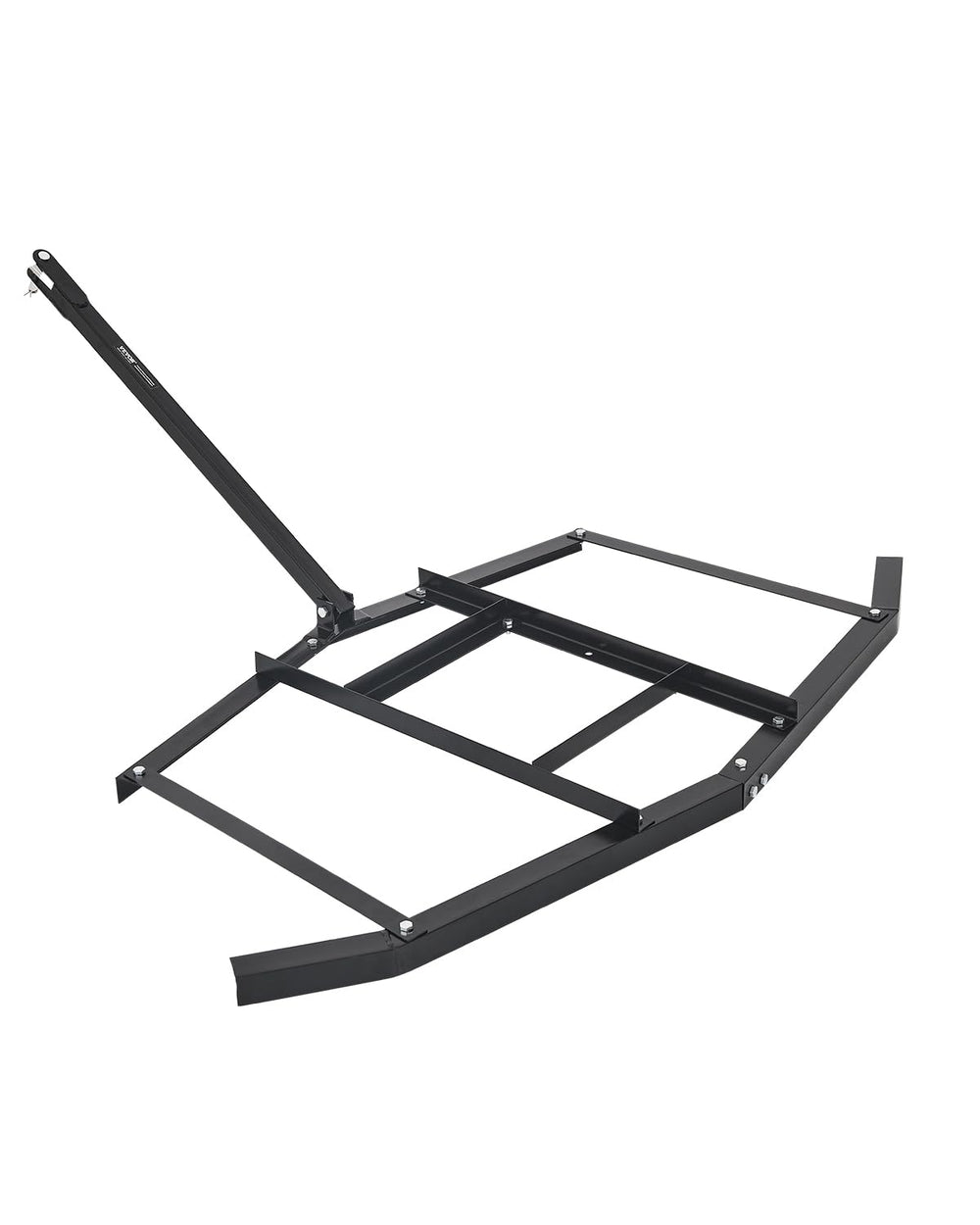 VEVOR front view of drag harrow showing full 66-inch width and frame, improves coverage