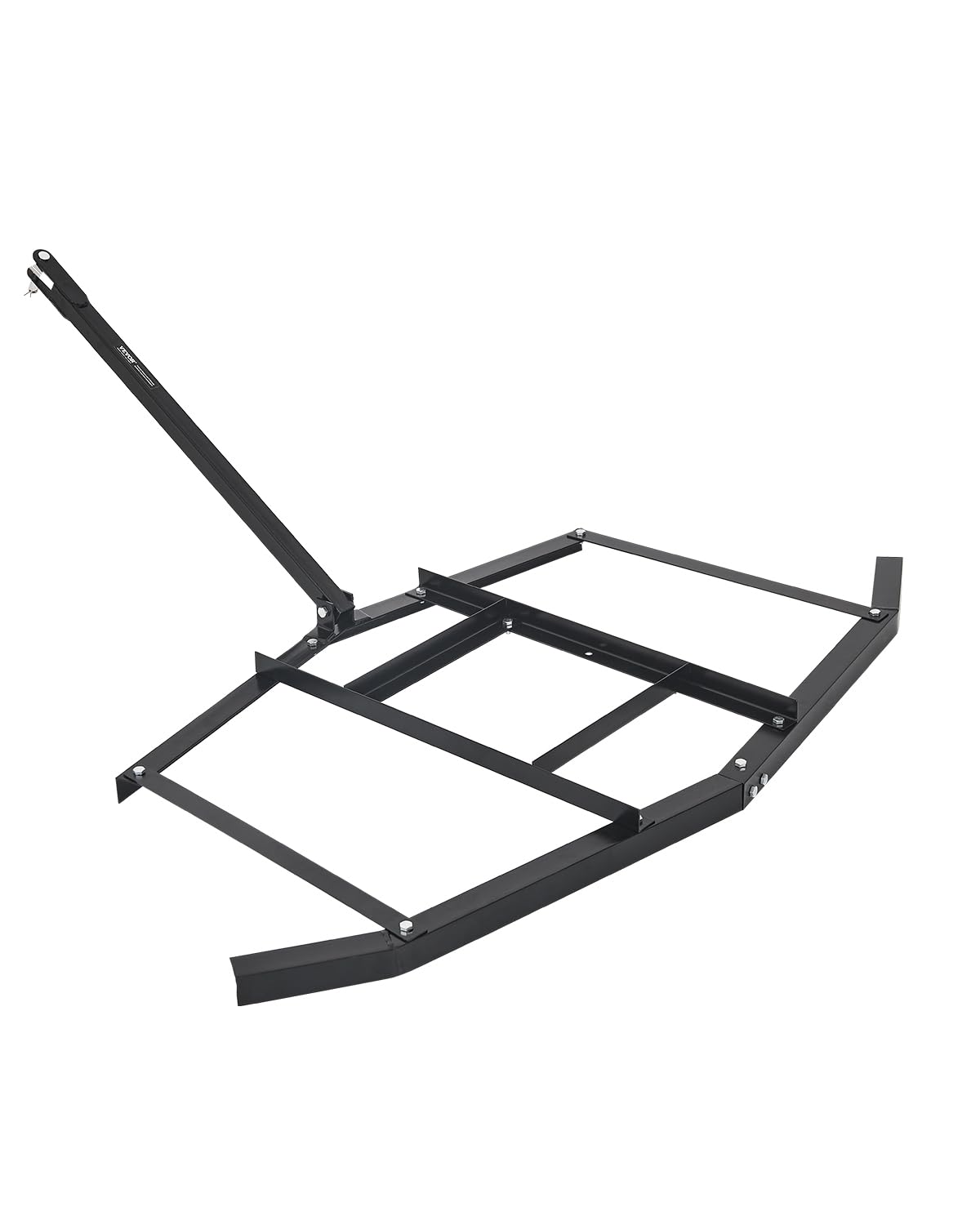 VEVOR front view of drag harrow showing full 66-inch width and frame, improves coverage