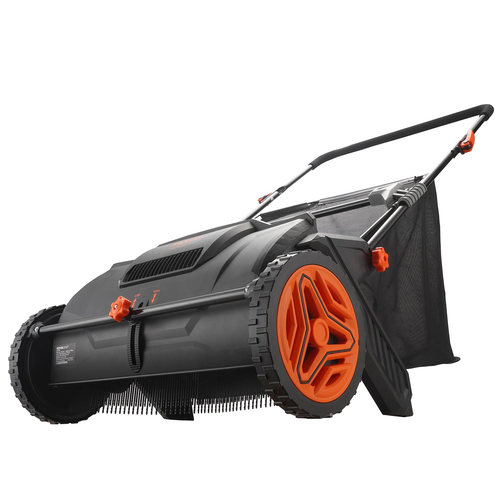 VEVOR sweeping a driveway in a home setting for tidy outdoor surfaces