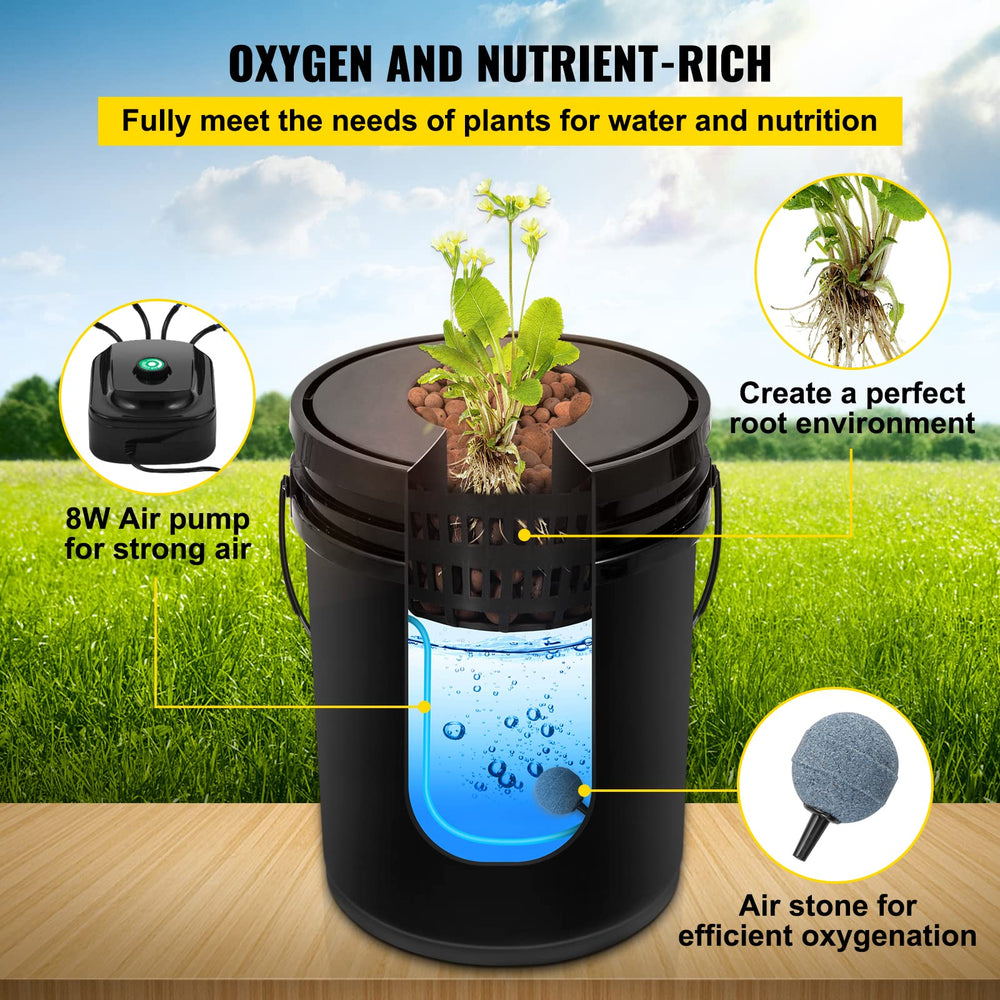 VEVOR visible root development near bucket side illustrating healthy roots