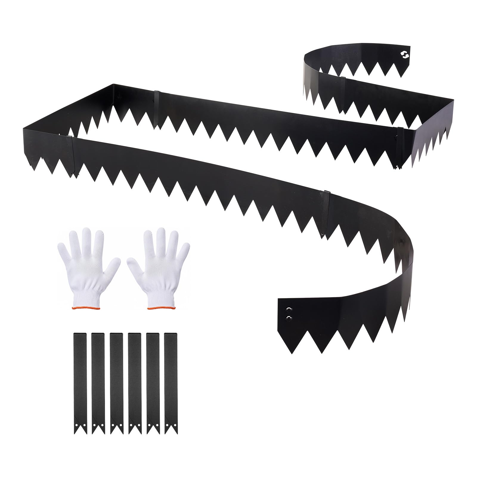 VEVOR front view of six-pack edging kit showing compact packaging and ready-to-install convenience