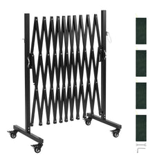 VEVOR front view of expandable barricade showing full coverage and portability benefit