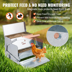 VEVOR dispensing tray close-up reducing waste and preventing spillage