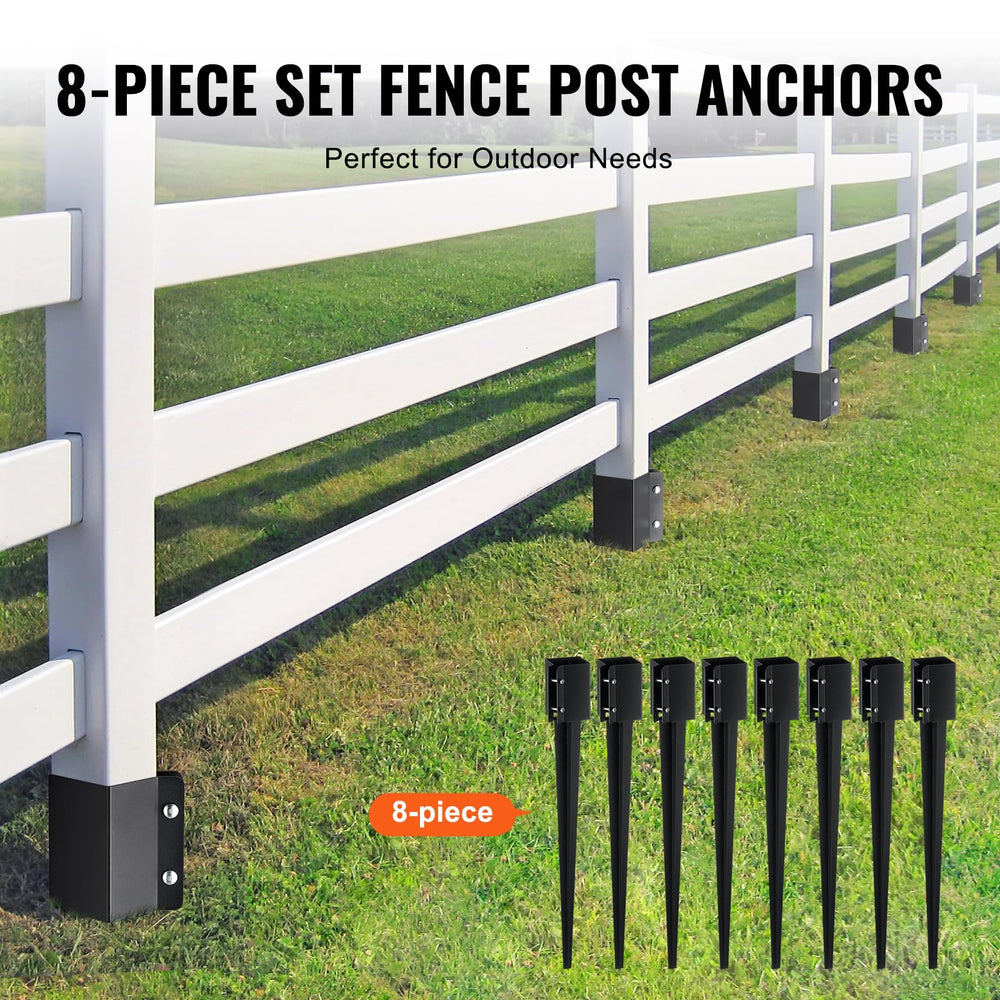 VEVOR anchor holding a 3.5x3.5 post demonstrates immediate structural support