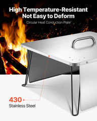 VEVOR folded legs compact for storage and simple transport benefit