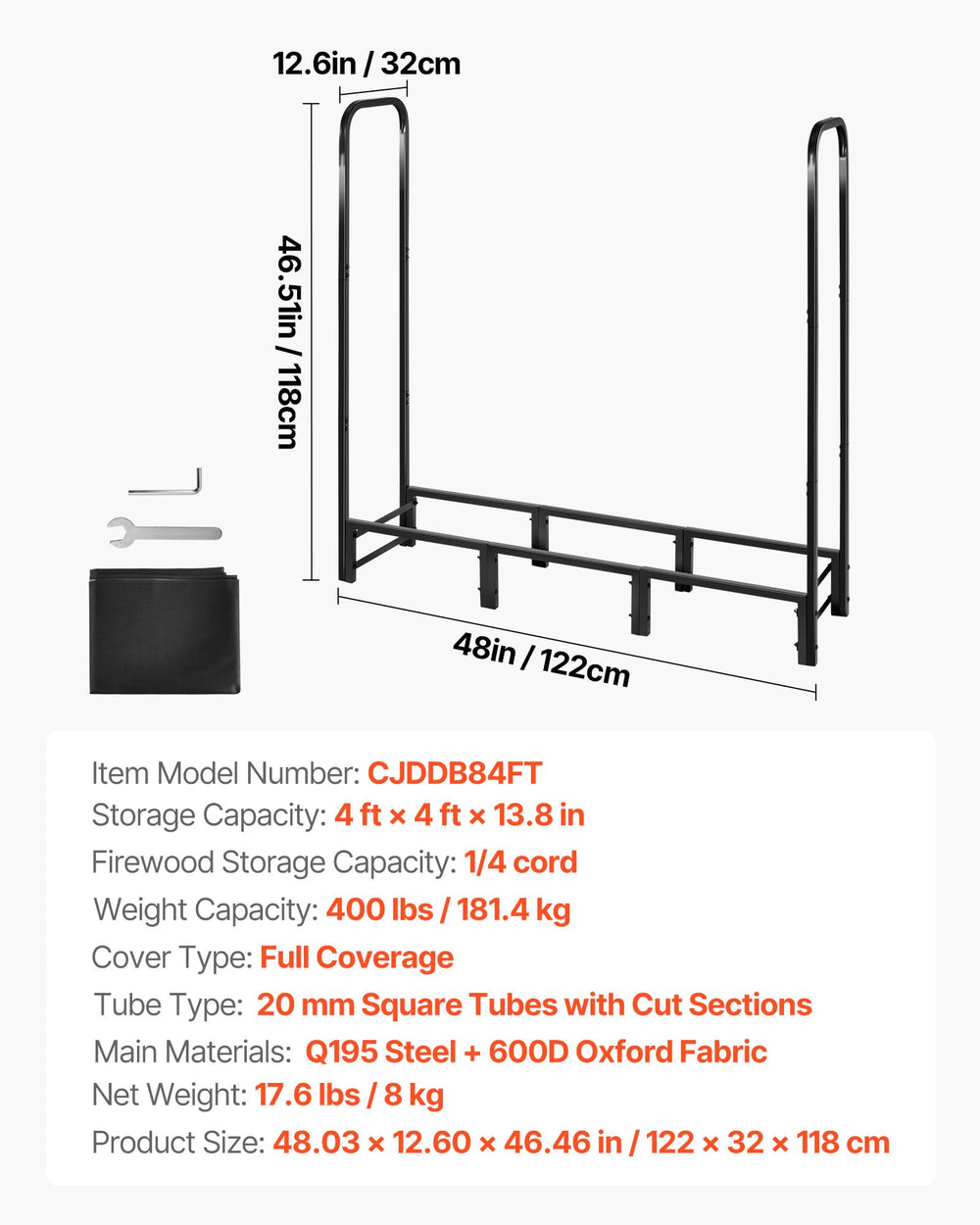 VEVOR wide reinforced base proving stability on uneven ground