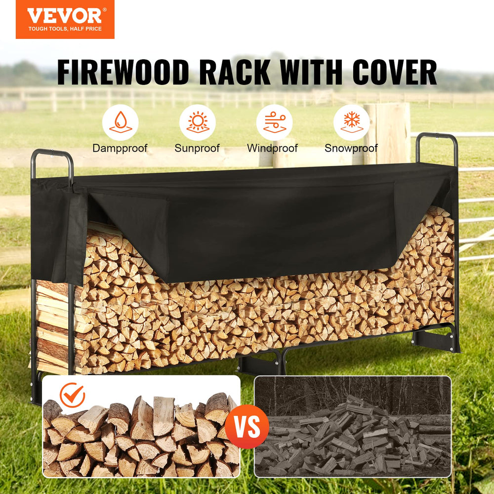 VEVOR cover close-up highlighting 600D fabric and waterproof protection