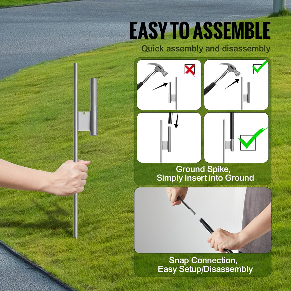 VEVOR poles disassembled in carry bag showing easy transport benefit